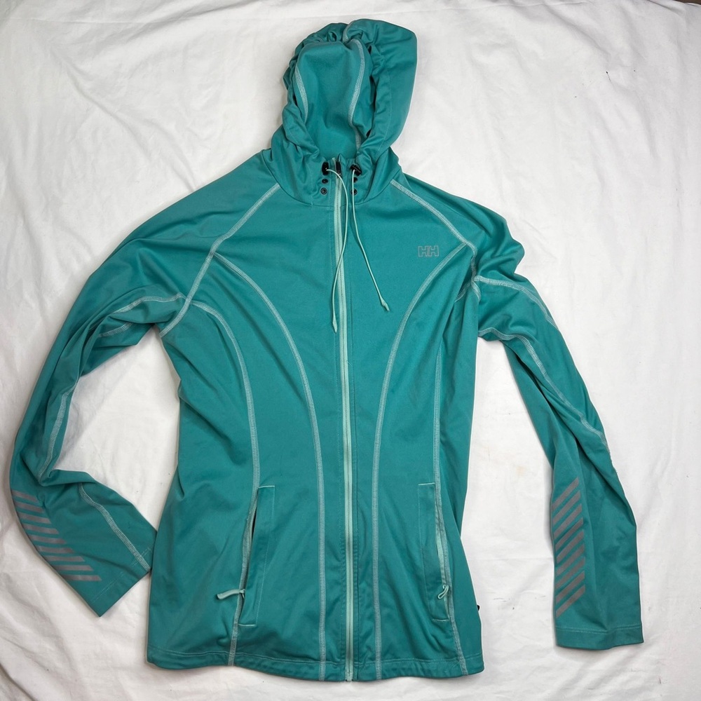Helly Hansen Training Shirt Women’s M Green 1/4 Zip Long Sleeve A030724